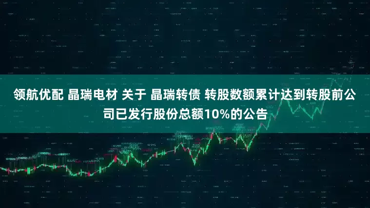 领航优配 晶瑞电材 关于 晶瑞转债 转股数额累计达到转股前公司已发行股份总额10%的公告